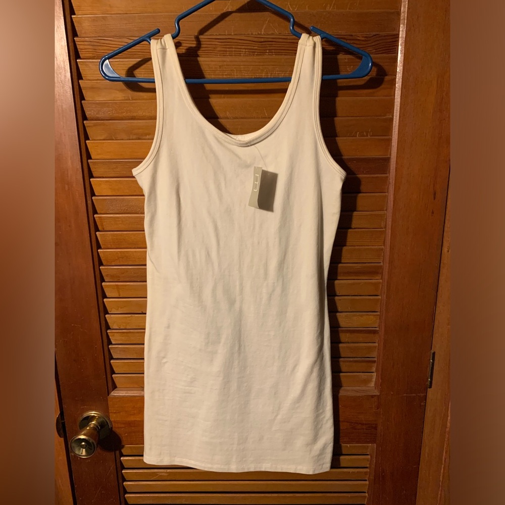 Maurice’s size xsmall white tank top mini dress, NWT